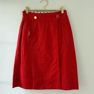 Marc By Marc Jacobs Vibrant Red A-Line vintage Skirt
